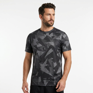 Camiseta de Manga Corta para Hombre, Cuello Alto, Secado Rápido, Ecológica, Corte Regular, Formal, 100% Poliéster, Tejido de Punto, Estampado por Sublimación - Product Image 6