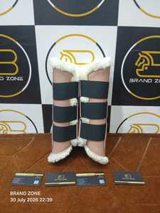 Botas Ecuestres BRAND ZONE de Cuero Patentado para Caballos, Botas Protectoras para Tendones con Neopreno de 8MM y Piel Sintética, Duraderas y Cómodas - Product Image 4