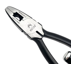 Pince à torsion et à serrage de fil de sécurité de qualité industrielle FUJIYA F-WTP809R Métrique OEM 6140 Acier allié Cr-V Poignée à mâchoires dentelées - Product Image 6