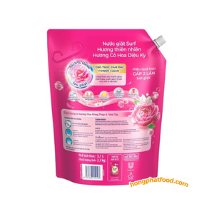 Laundry <b>Detergent</b> Liquid Refill Pouch 3.1 L Rose Scent Natural Formula Machine Wash - Product Image 2