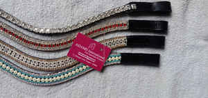 Banda de cejas de brida ostentosa de caballo de cuero de la mejor calidad con productos de caballo Premium de 5 filas - Product Image 4