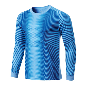 เสื้อผู้รักษาประตูใหม่ 100% โพลีเอสเตอร์ สีเหลือง แขนยาว สำหรับผู้ชาย เหมาะสำหรับฝึกซ้อมฟุตบอล ตัดเย็บด้วยระบบอัตโนมัติ - Product Image 4