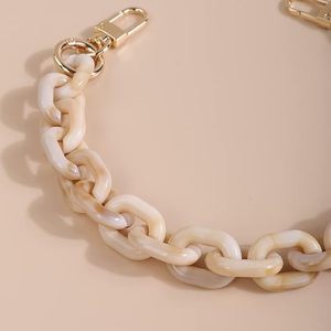 Acrylic <b>Bag</b> Chain <b>Strap</b> Shoulder Purse Handbag <b>Straps</b> <b>Replacement</b> Chain with Gold Buckle - Product Image 2