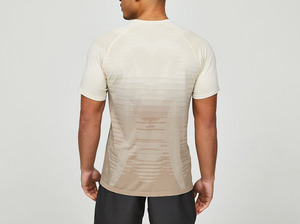 T-shirt à manches courtes pour homme, séchage rapide, coupe ample, col rond, jersey sportif en polyester, 220 grammes, imprimé - Product Image 4