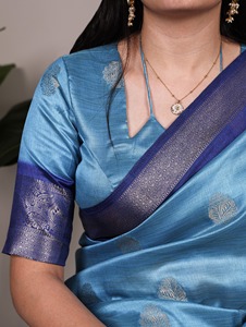 Indian Traditional Ethnic Saree in Zari Weaving Work for <b>Wedding</b> Occasion and Festive Function for Women Fancy Trendy Outfit - Product Image 6