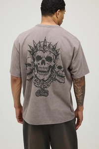 เสื้อยืดทรงบ็อกซี่โอเวอร์ไซส์ผ้าฝ้ายหนาน้ำหนักมากสำหรับผู้ชาย ทรงหลวมไหล่ตก สไตล์สตรีทแวร์ลำลอง แฟชั่นฤดูร้อน - Product Image 2