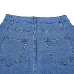 HAMIO SPORTS Custom New Men <b>Elastic</b> Denim Solid Color Casual Regular <b>Jeans</b> Low <b>Waist</b> Softener Comfortable Outdoor Pencil Long - Product Image 3