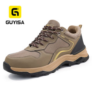 Bottes de sécurité de sport respirantes légères pour hommes à la mode en maille supérieure en plastique pour les travaux de construction - Product Image 1