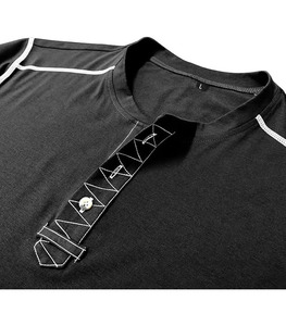 Camisetas Deportivas de Lona de Algodón para Hombre, con Logotipo Personalizado de Alta Calidad, Estilo Gótico, Transpirables, para Fitness, Nuevo Estilo, Ropa Deportiva Atlética OEM - Product Image 2