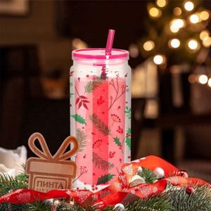 Vaso de Plástico Portátil de Doble Pared de 16oz, Ecológico, con Diseño de Globo de Nieve, Delgado, con Pajita de Color - Product Image 4