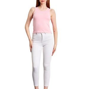 Camiseta sin Mangas de Alta Calidad para Mujer, 100% Algodón, Transpirable, de Secado Rápido, para Gimnasio, Personalizable - Product Image 3