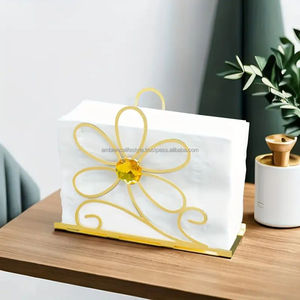 Handcrafted Metal Napkin Holder With Unique Design Perfect For Home <b>Dining</b> <b>Table</b> Stylish Durable Rustproof Finish - Product Image 2