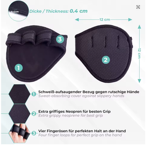 2 Paires de Protège-Mains en Néoprène pour Musculation, Calisthénie, Powerlifting et Fitness – Gants de Sport pour Entraînement en Salle de Sport - Product Image 4
