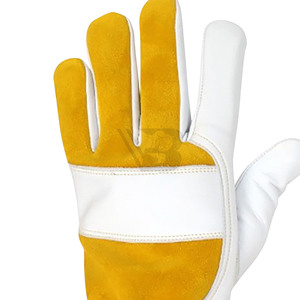 Guantes de Soldadura Resistentes al Calor, Guantes de Seguridad de Cuero para Soldadura MIG TIG, Guantes de Soldadura de Cuero Premium - Product Image 3