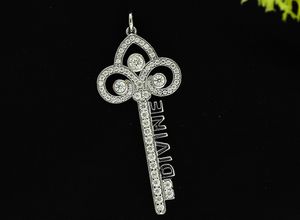 Minimalist <b>Locket</b> Key Pendant 925 Sterling <b>Silver</b> Rapper Hip-hop Fashion Jewelry Custom Letter Name Logo Moissanite Rhodium Gold - Product Image 6