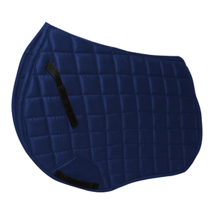 Tapis de selle tout usage de style western, conçu sur mesure, en tissu coloré, polaire, coton et mousse, pour dressage et saut d'obstacles, avec cordons assortis - Product Image 2