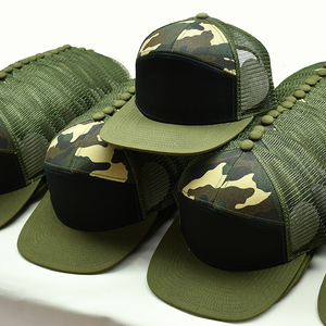 Casquette Trucker Camouflage Tigre en Gros 100% Coton Maille Respirante Imperméable Tendance Extérieur Patch Snapback pour Tenue Sportive Personnalisée - Product Image 4