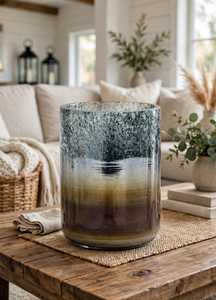 Pot à bougie en verre décoratif et écologique, lanterne ronde, vase globe pour la décoration de la maison, Noël, mariage, fête - Product Image 1