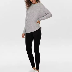 Mid Waist Seamless Full Length <b>Yoga</b> <b>Leggings</b> Solid Color Women's Fitness Pants Elastic Waist Simple Style Polyester/Nylon Quick - Product Image 5