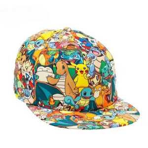 Unisex Pokémon Character Printed <b>Baseball</b> <b>Cap</b> Sublimation Heat Transfer 100% Polyester Street Style Casual Adult Hat - Product Image 1