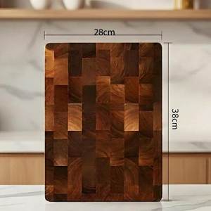 เขียงไม้ทรงสี่เหลี่ยมผืนผ้า หนา 1.5 ซม. แบบ End Grain Butcher Block ปลอดภัยสำหรับเครื่องล้างจาน กันลื่น เป็นมิตรกับสิ่งแวดล้อม ยั่งยืนได้ UO INDIA - Product Image 3