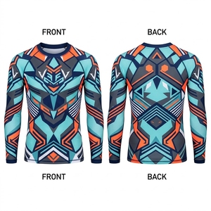 เสื้อยืดแขนสั้นผู้ชาย แห้งเร็ว สปอร์ต คอกลม ทรงหลวม ผ้าฝ้าย 100% ถักทอ พิมพ์ลายแบบซับลิเมชั่น ป้องกันขนร่วง สวมใส่สบาย - Product Image 6