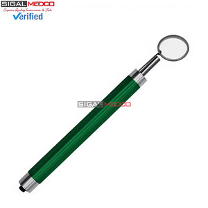 Premium Quality Dental Mouth <b>Mirror</b> with <b>LED</b> Light Green Color Handle Stainless Steel Oral Examination Diagnostic Instrument - Product Image 5