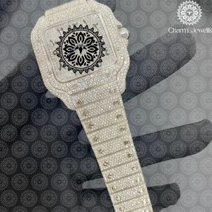 Reloj de Cristal de Lujo para Mujer Charm Jewells, Esfera Irregular, Cuarzo Analógico, Correa de Acero Inoxidable de 38 mm, Estilo Joyería de Moda - Product Image 4
