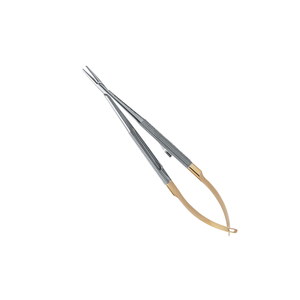 Micro Straight Castro Needle <b>Holder</b> Diamond Dusted 16 cm Surgical Dental Instrument Stainless Steel Precision Suturing Kit - Product Image 3
