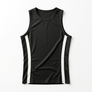 Custom logo Running Vest Performance O Neck Quick Dry Sport tanktop <b>Mens</b> Gym Sleeveless Training Vest <b>Singlet</b> - Product Image 3