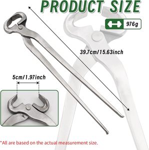 Cortador de Pezuñas de Acero Inoxidable de 15 Pulgadas, Herramienta Ergonómica de Alta Resistencia para Recortar Pezuñas de Caballos, Cuidado Equino Profesional - Product Image 2