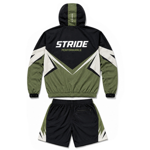 Conjunto Deportivo Corto Unisex, Chaqueta Cortavientos Ligera de Nailon, Transpirable, Informal - Product Image 2