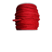 Cordón de Seda Sari Reciclado Plano de 5mm, Marca Y S INTERNATIONAL, Modelo YS-271 Delhi, para Joyería, Macramé, Crochet, Tejido, Manualidades