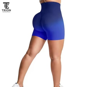 Custom Logo <b>Women's</b> High Waisted Yoga <b>Shorts</b> Seamless Mesh Contour Workout <b>Tights</b> for Gym and Fitness with OEM ODM - Product Image 1