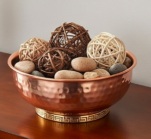 Cuenco de cobre pulido hecho a mano, diseño tradicional chino, plato para servir comida, cuencos metálicos para regalo, utensilios de cocina - Product Image 4