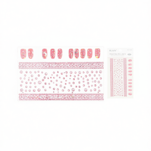 Adesivi Brillanti ILAN con Strass Rosa per Decorazioni Unghie - Product Image 1