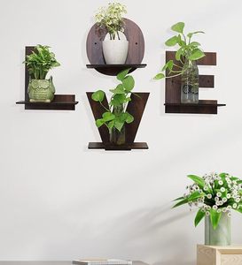 <b>Wall</b> Mounted MDF Floating Shelf Stylish Space Saving <b>Wall</b> Shelf for Living Room <b>Bedroom</b> Kitchen - Product Image 3