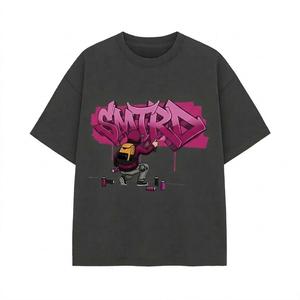 Camiseta de Algodón Personalizada para Hombre, Estilo Urbano, Lisa, al por Mayor, Informal, Transpirable, de Verano, a la Moda, OEM - Product Image 6