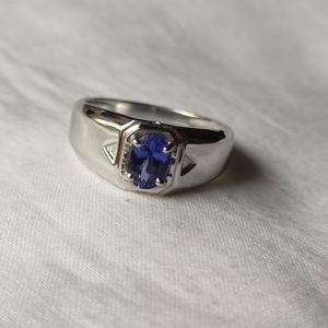 Tanzanite Sterling <b>Silver</b> <b>Ring</b> Handmade 925 Jewelry - Product Image 4