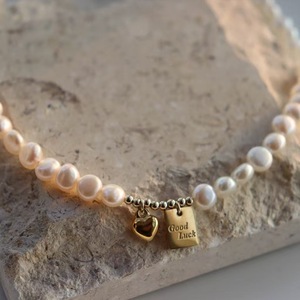 Collier de perles d'amour de la marque Lucky Wishing authentique 2025, nouveau, design de chaîne de clavicule haut de gamme pour femmes - Product Image 3