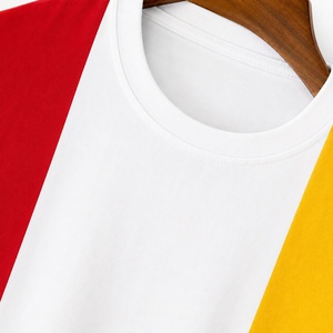 Men's Short Sleeve O-Neck Solid <b>Red</b> White Yellow Polyester Sublimation Printed Knitted Regular Fit Casual Lightweight T-<b>Shirt</b> - Product Image 4