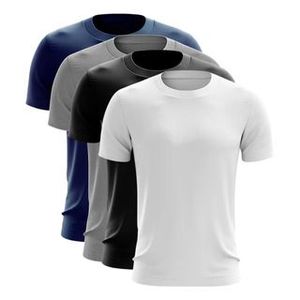 เสื้อยืดคอกลมแขนสั้นผ้าเจอร์ซีย์เนื้อบางเบา 100% ผ้าฝ้ายสำหรับผู้ชาย สไตล์สตรีทแวร์ลำลอง - Product Image 3