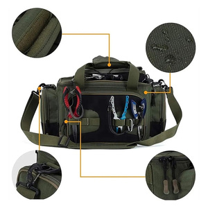 Bolsa de Pesca Oxford Personalizada OEM de Gran Capacidad, con Múltiples Bolsillos, Porta Alicates, Correa para Hombro, Equipo de Pesca al Aire Libre, Venta al Por Mayor - Product Image 4