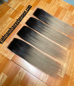 Extensions de cheveux Ombré avec closure frontale en dentelle, 100% cheveux vierges Remy d'origine vietnamienne - Product Image 4