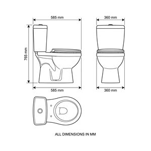 Inodoro Cerámico Moderno Mini Irani EWC sin Tapa ni Accesorios, Montado en el Suelo, Fácil de Limpiar, para Uso en Villas, Hoteles y Hospitales - Product Image 4