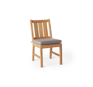 เก้าอี้ไม้สักแท้สำหรับสวนกลางแจ้ง เก้าอี้รับประทานอาหารไม้สักสไตล์มินิมอล เก้าอี้ไม้เคลือบผิวธรรมชาติสำหรับลานบ้าน สนามหลังบ้าน โรงแรม และวิลล่า - Product Image 1