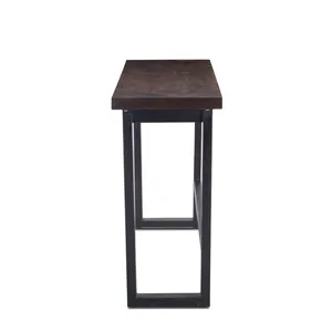 Industrial Handmade Metal Coffee <b>Table</b> with Rustic <b>Reclaimed</b> Wood Surface Vintage Iron Coffee <b>Table</b> with Heavy Duty Steel - Product Image 2