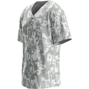 Maillot de baseball unisexe à fermeture éclair latérale, poche discrète, personnalisable, respirant, en maille, boutonné sur le devant, manches courtes - Product Image 1