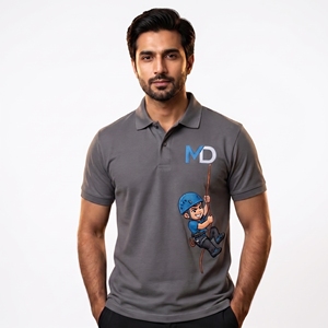 Custom Embroidered Polo <b>Shirt</b> <b>for</b> <b>Men</b> | Corporate Uniform Logo Polo T-<b>Shirt</b> | Breathable Cotton Workwear Polo <b>Shirt</b> - Product Image 3
