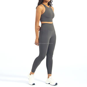 ชุดกางเกงฟิตเนสโยคะของผู้หญิงดูดซับเหงื่อเปียกชุดเล่นโยคะชุดเล่นฟิตเนส - Product Image 4
